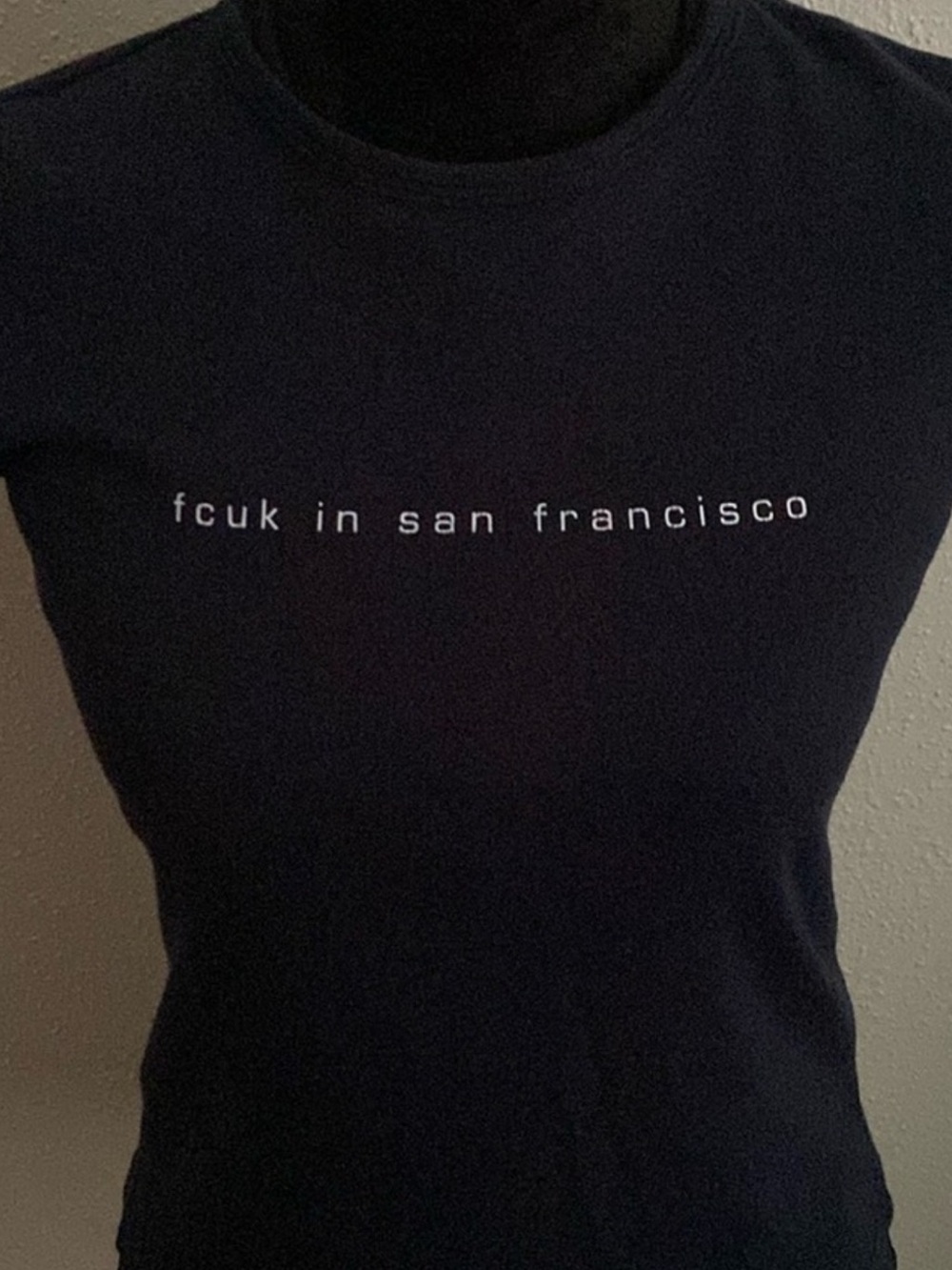 fcuk in san francisco Black Graphic Tee French Connection, small